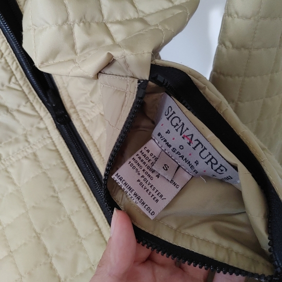 Signature by Spanner | womans reversible jacket tan quilted & black - Picture 4 of 9